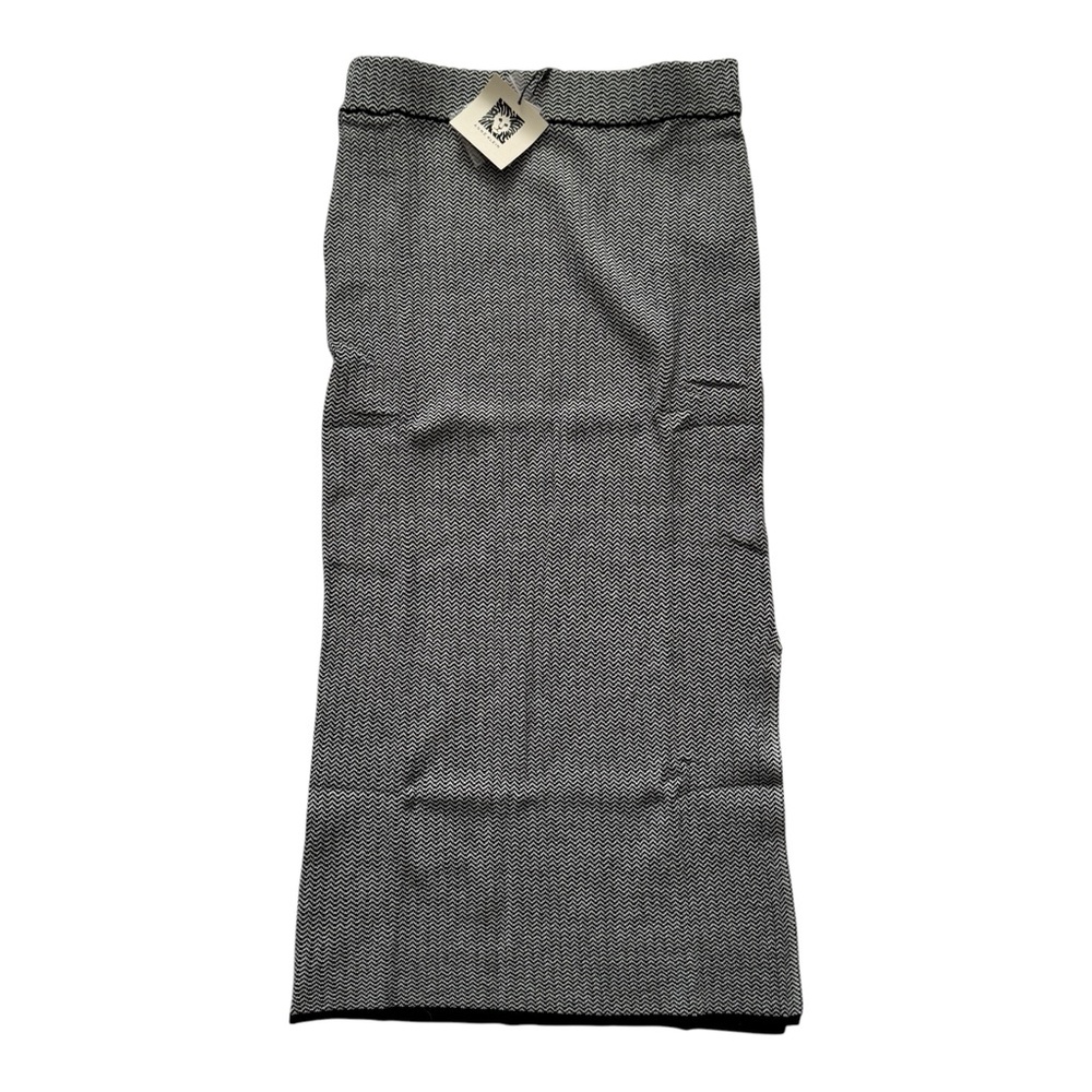NWT Anne Klein Black and White maxi knit Pencil Skirt Size XS